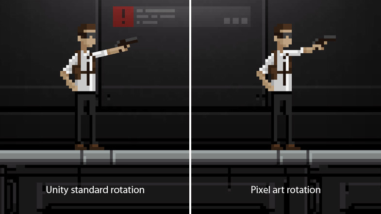 pixel art rotation example